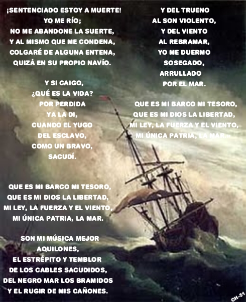 El fascinante universo de la letra de ‘La Canción del Pirata’ de José de Espronceda