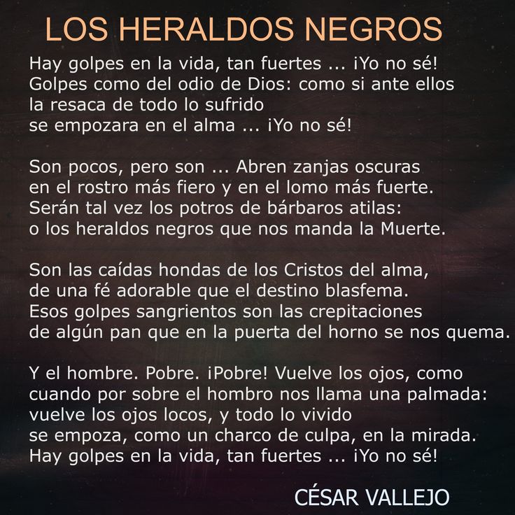 El legado oscuro de los heraldos negros: una mirada a la poesía de César Vallejo