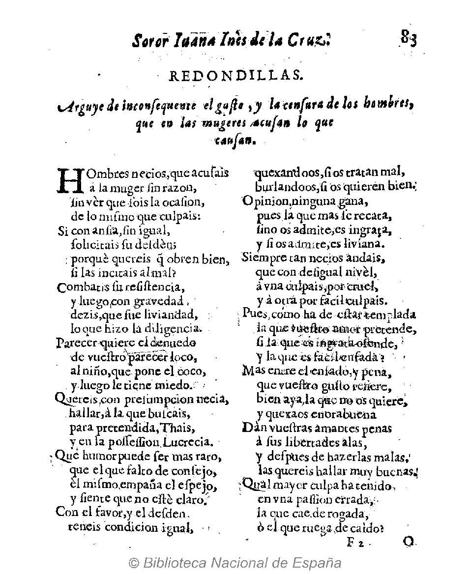 Hombres Necios: Análisis completo del poema de Sor Juana Inés de la Cruz