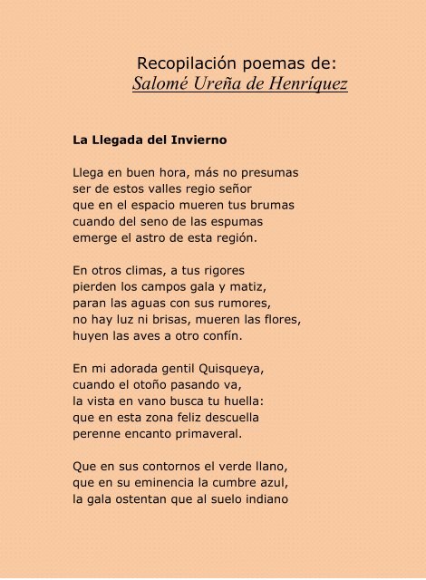 La emotiva poesía de Salomé Ureña: un legado inmortal