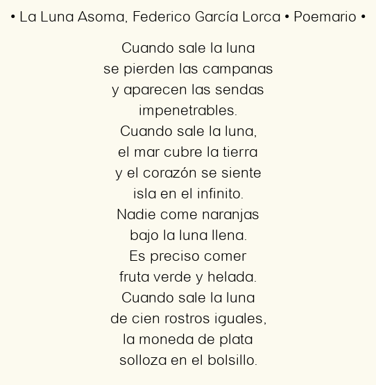La influencia de la luna en los poemas de Lorca