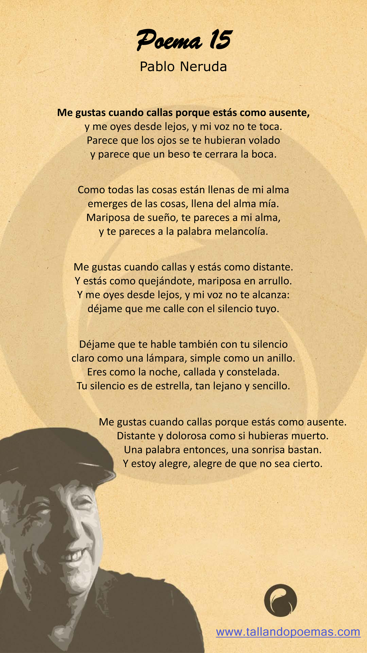 Me gusta cuando callas: Explorando la poesía de Pablo Neruda en formato PDF