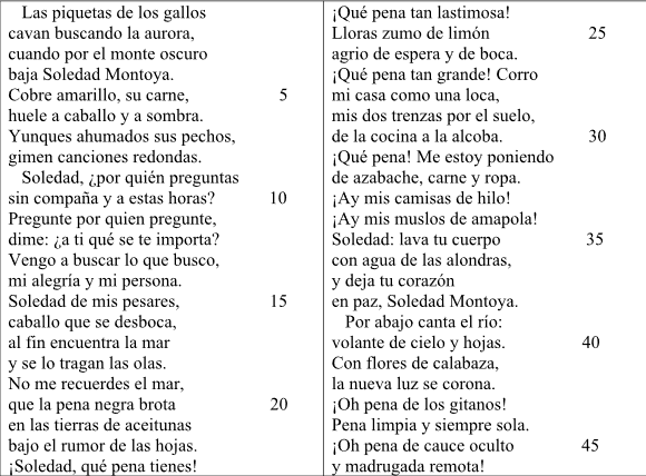 Poema a la Soledad Montoya: La introspección de un alma solitaria en versos