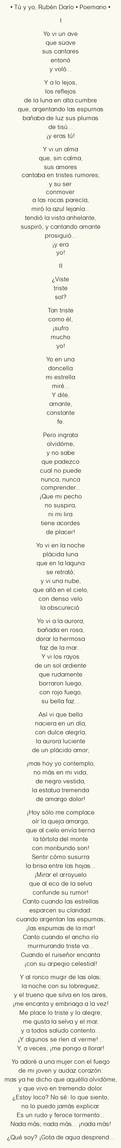 Poemas de amor de Rubén Darío: La pasión hecha verso