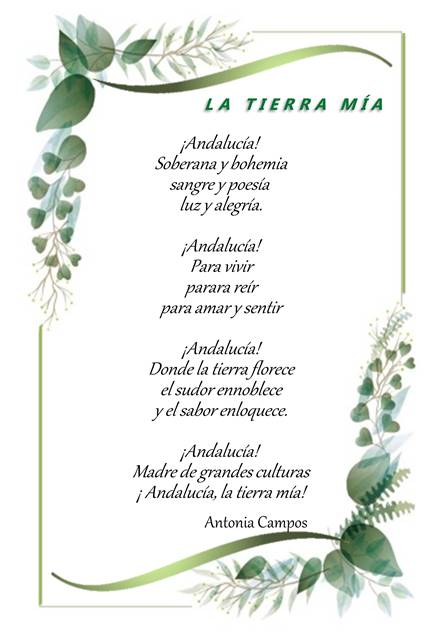 Versos que afloran del alma: Poemas que celebran Andalucía, mi tierra querida
