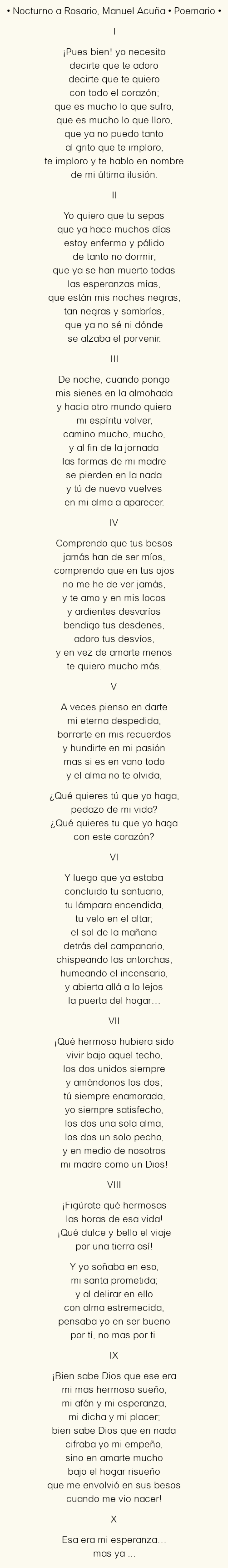 Análisis del poema A Rosario de Manuel Acuña: Descubriendo la pasión y melancolía en versos.