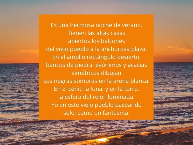 Poemas de verano cortos: Del sol y el mar a la poesía en instantes breves