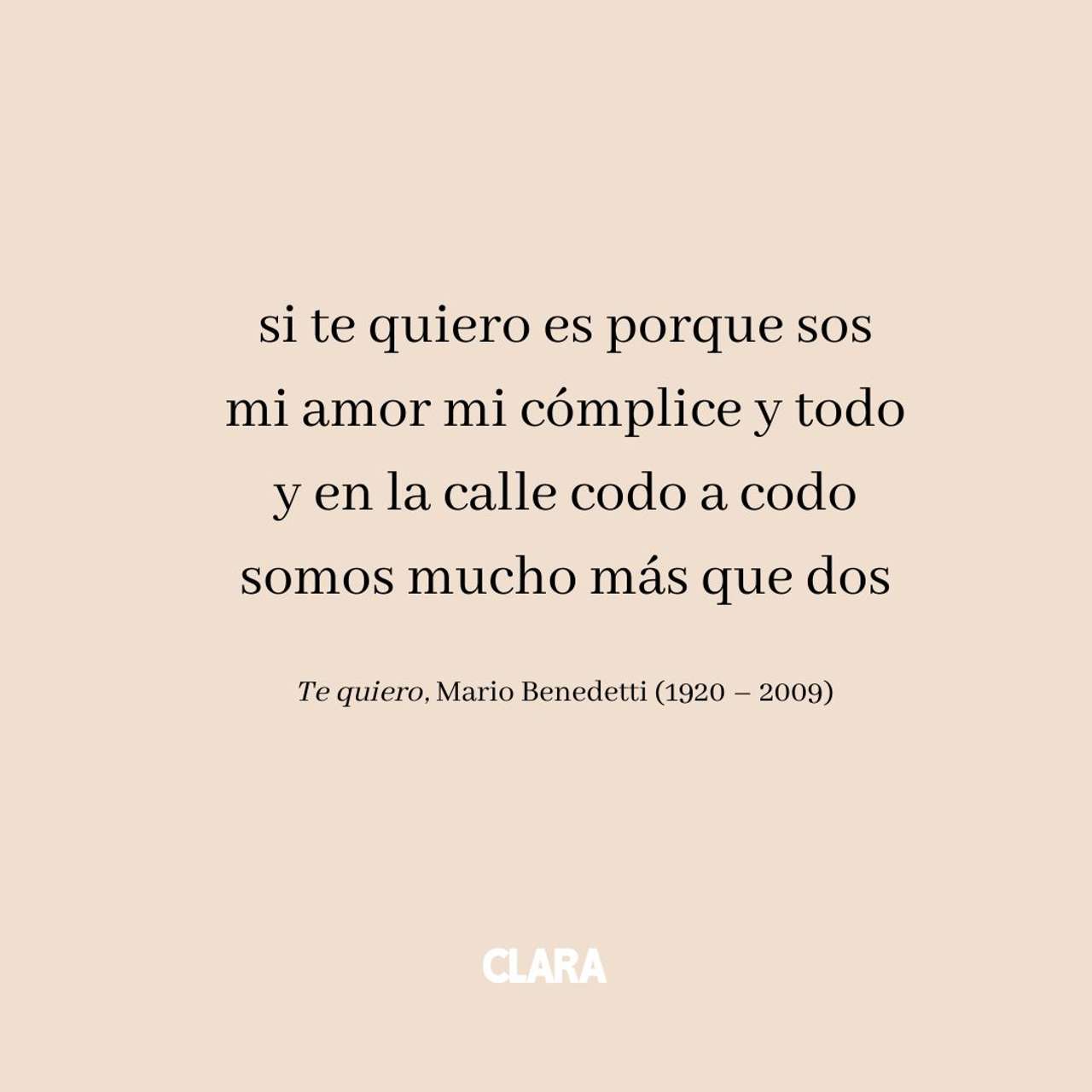 Si te quiero es porque sos: Descubre los versos más románticos de la poesía española
